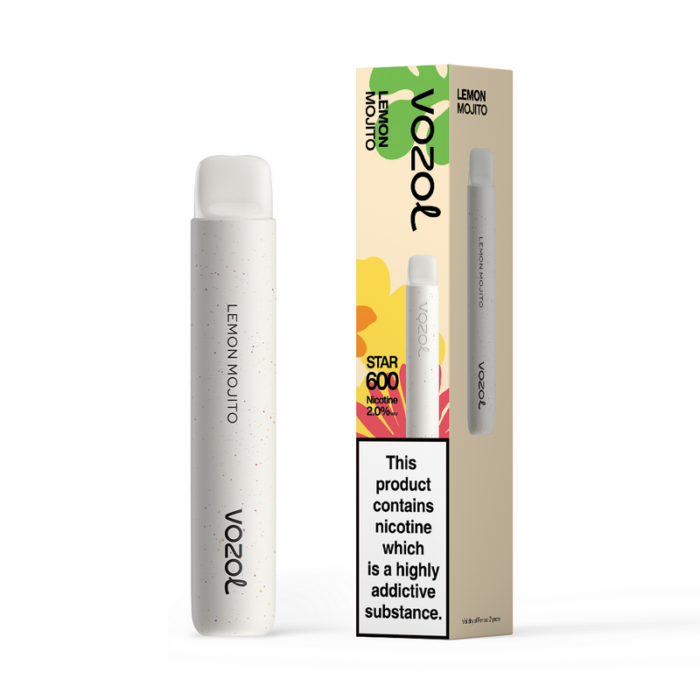 Disposable vapesVozol Star 600 Disposable Vape BarLemonmojito