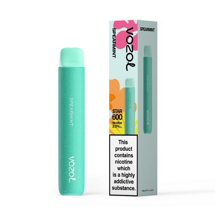 Disposable vapesVozol Star 600 Disposable Vape BarSpearmint