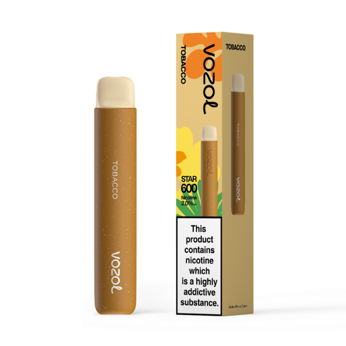 Disposable vapesVozol Star 600 Disposable Vape BarTobacco