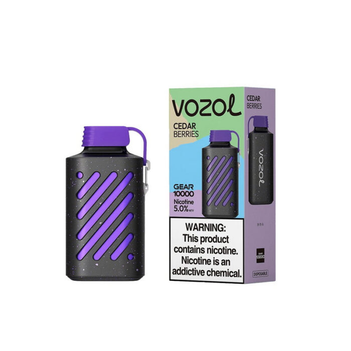 Disposable vapesVozol Gear 10000 Vape Kitvozol gear disposable vape cedar berries