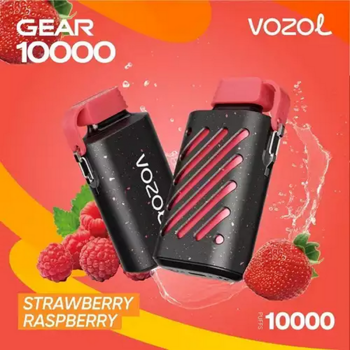 Disposable vapesVozol Gear 10000 Vape Kitvozol gear disposable vape strawberry raspberry