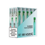 Disposable vapesBox of 10 Vozol Neon 800 Disposable Vape Multipackvozol neon pcs BLUEBERRYRASPBERRY